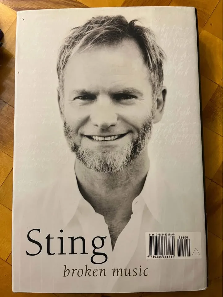 Hardcover Memoir - Sting Broken Music image indicator(2)