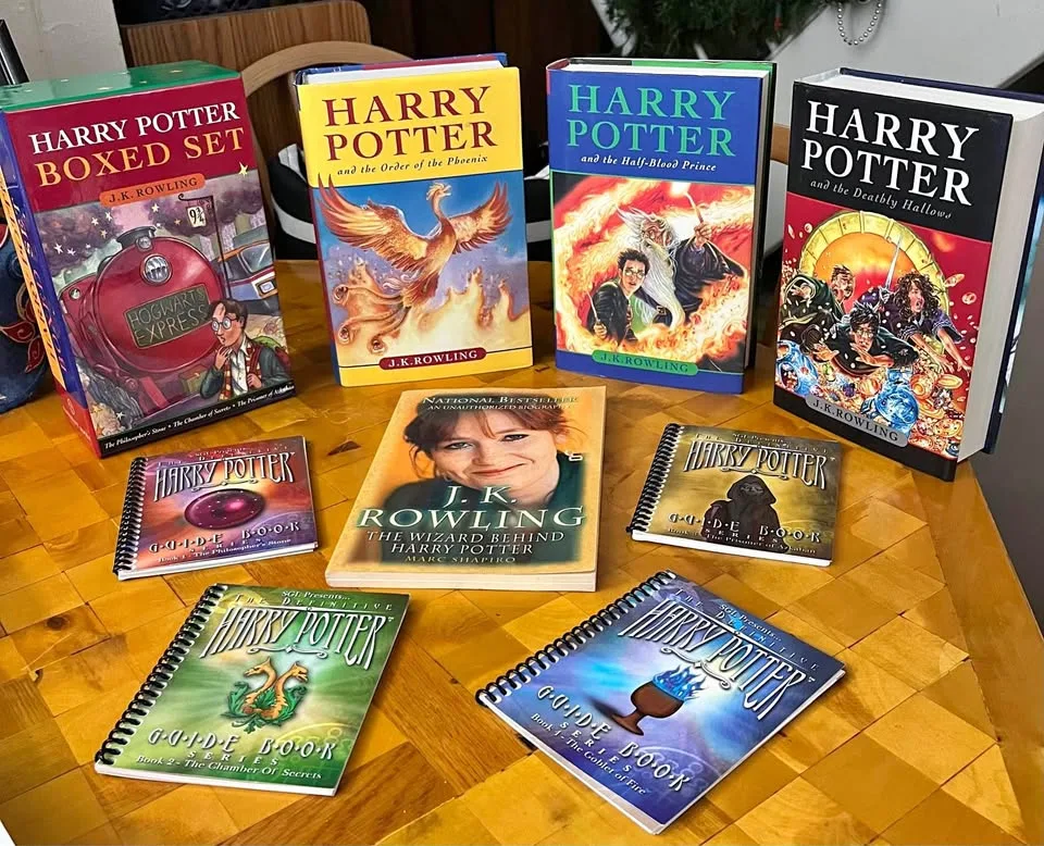 Harry Potter Hardcover Book Set + Guides + Biography