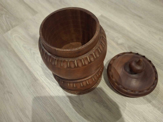 Wooden Lidded Container - photo 4