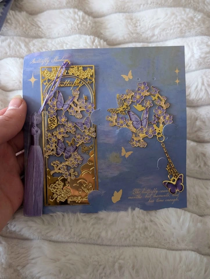A beautiful metal bookmark for a gift 🦋✨