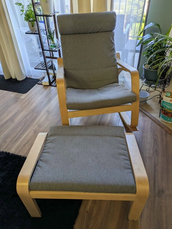 Rocking chair and stool