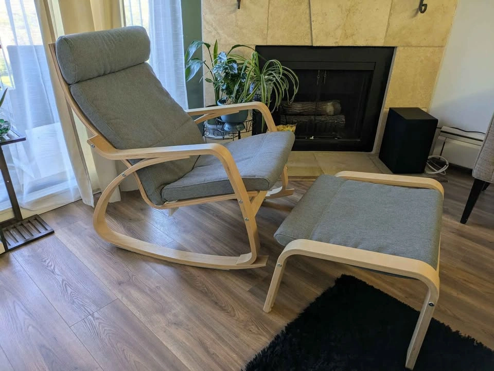 Rocking chair and stool - photo 2