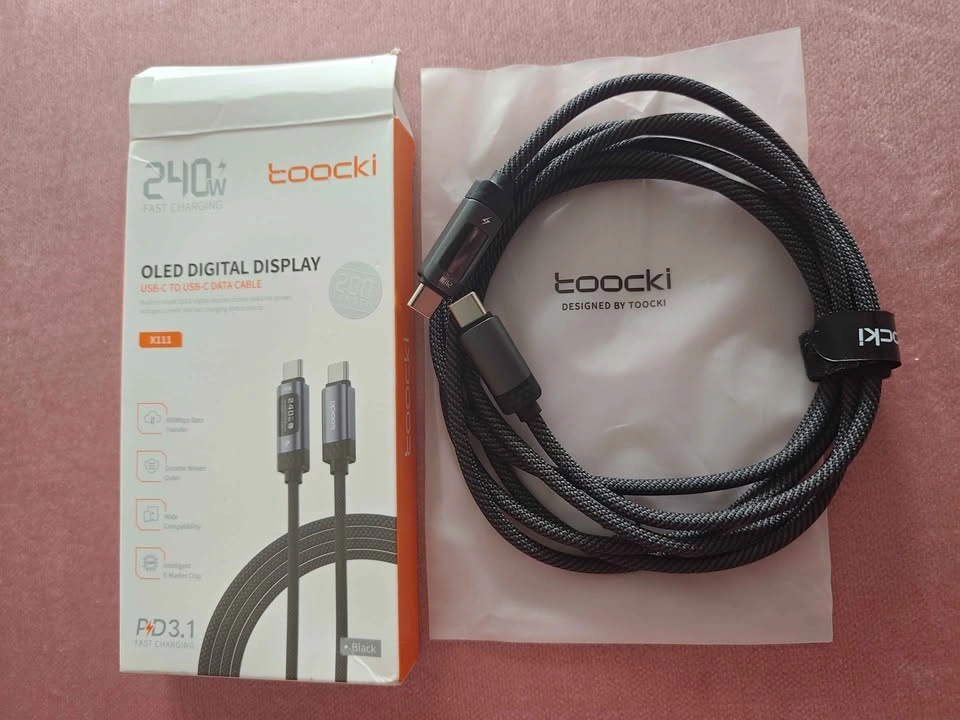 Toocki 240W OLED PD 3.1 Cable - 200cm - photo 3
