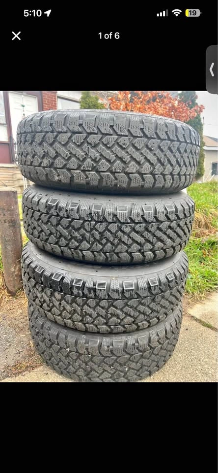 4 Snowtrakker Winter Tires on 15" Rims