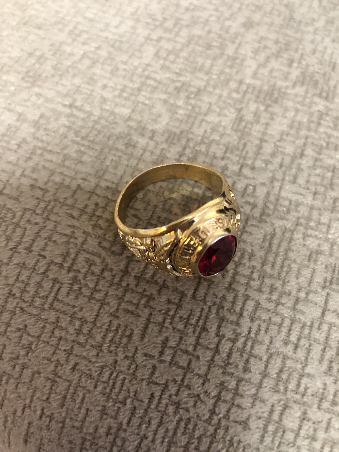 Gold Plated Man Ring Big Size - photo 2