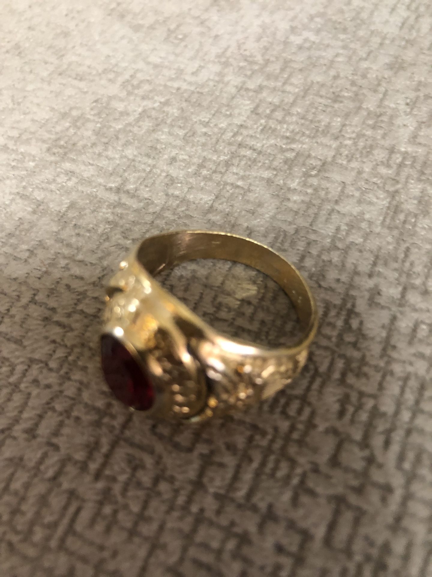Gold Plated Man Ring Big Size - photo 3
