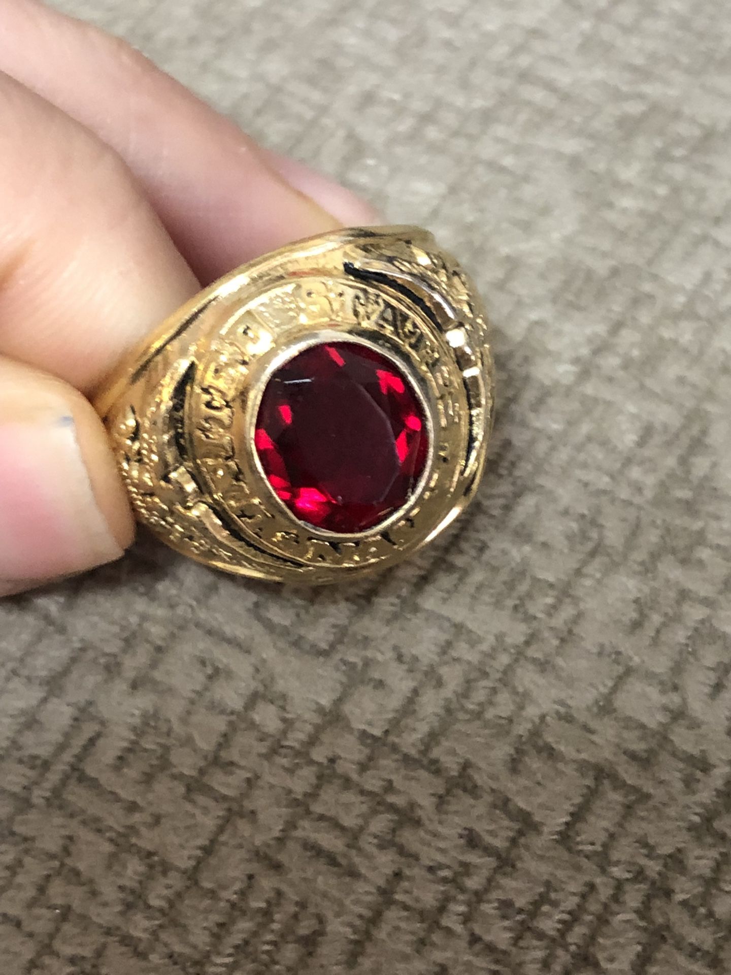 Gold Plated Man Ring Big Size - photo 4