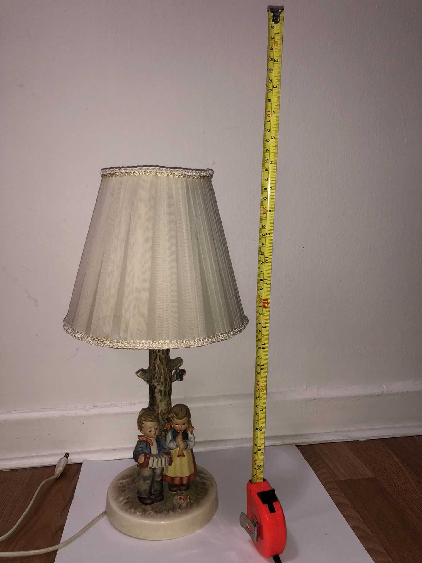Lamp With Figures Made In Germany