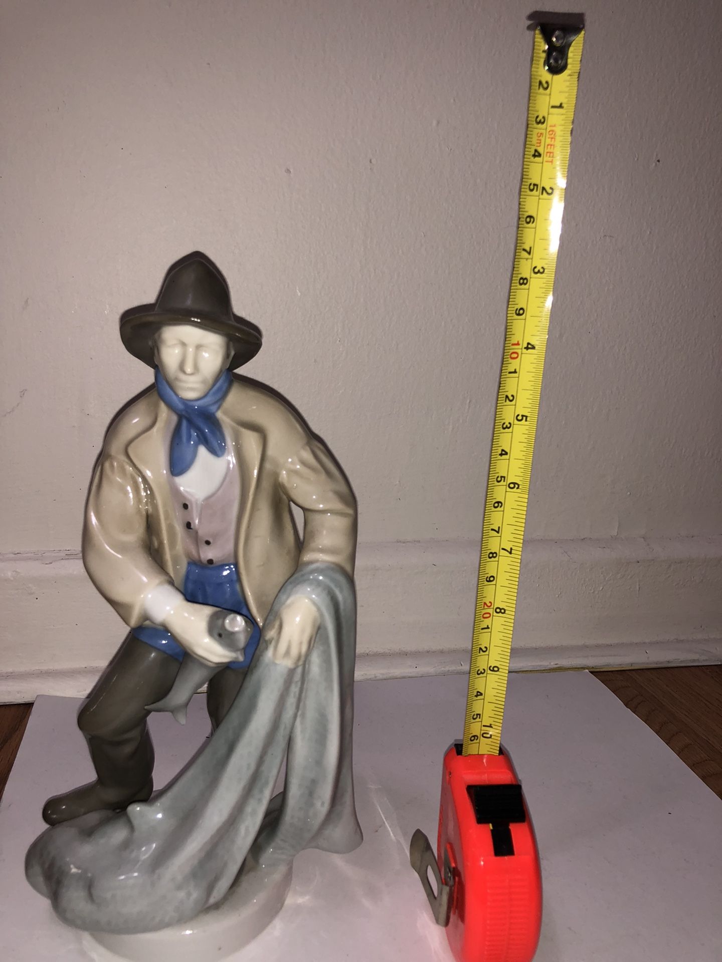 German Porcelain Fisherman