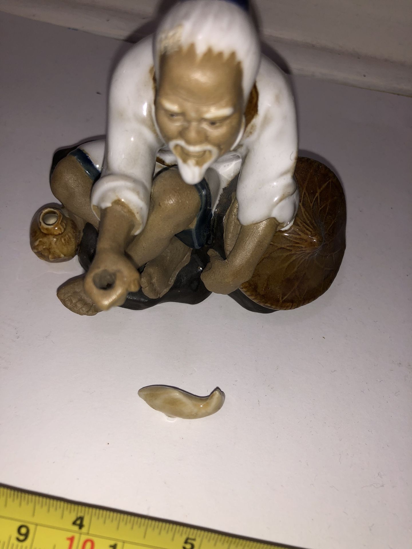 Asian Ceramic Fisherman - photo 3