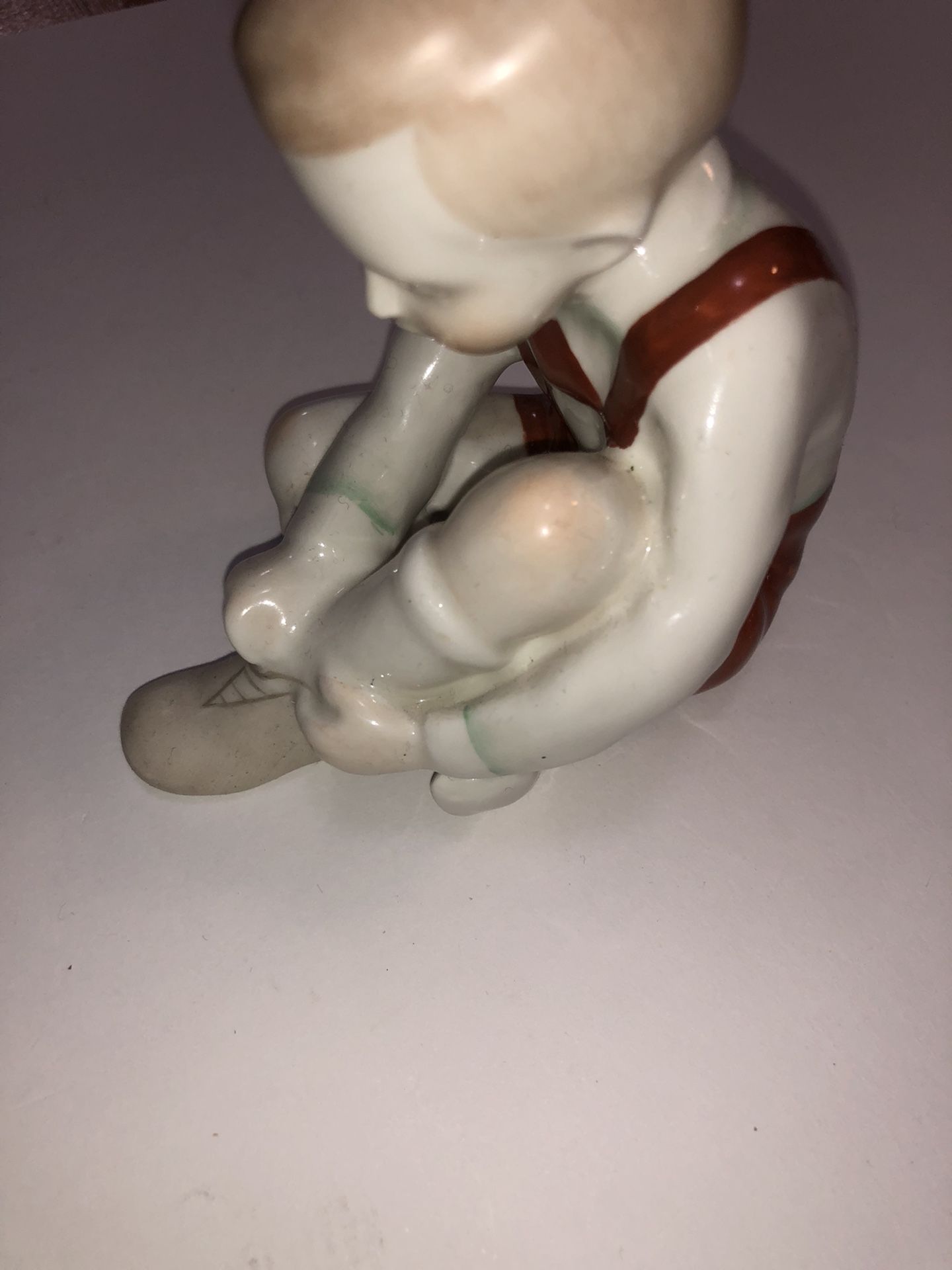 Porcelain Statue Boy - photo 3
