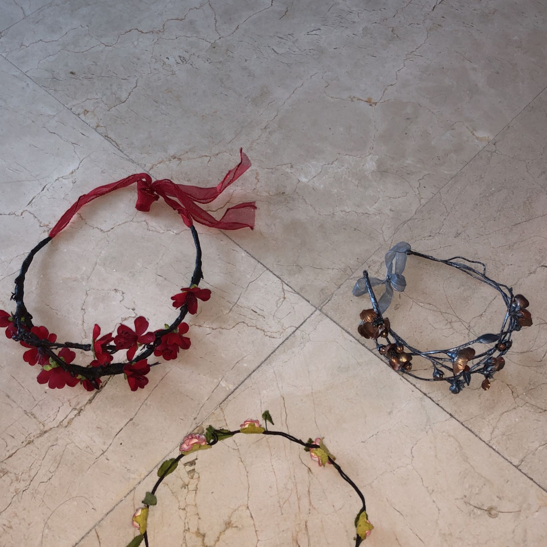 3 Flowers Head Band