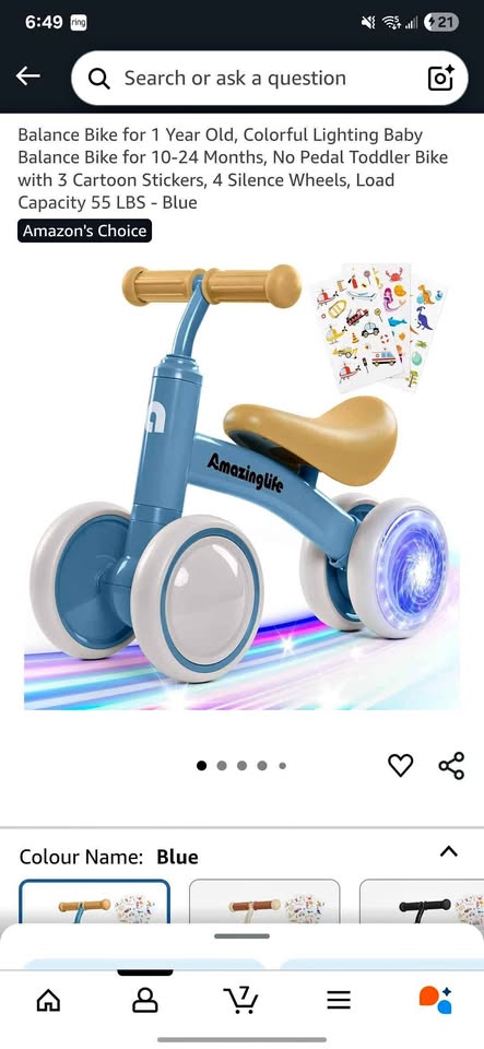 Balance bike, kids 10-24 months