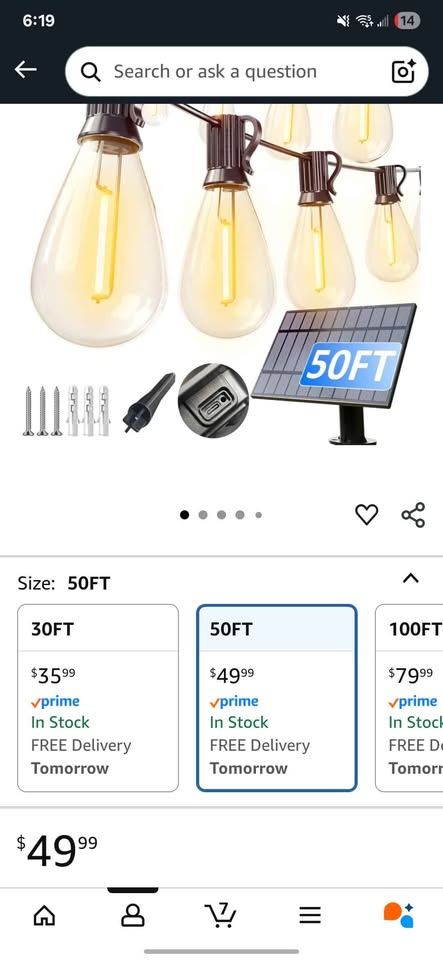 Solar string light 50ft - photo 2