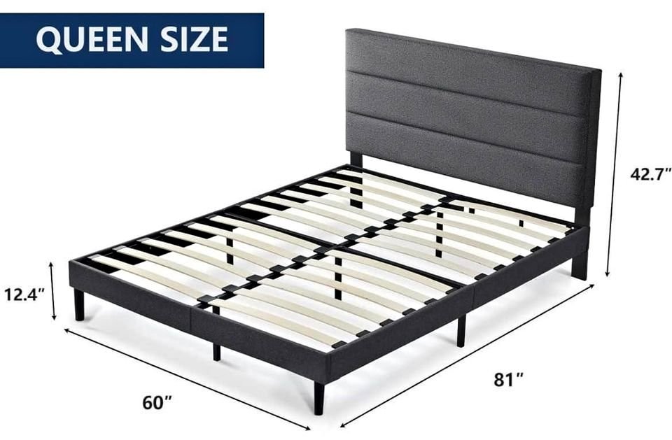 Queen Bed frame with slats