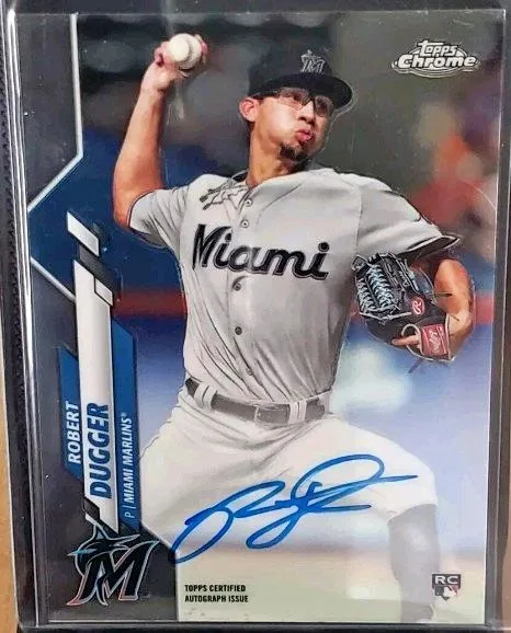 2020 Topps Chrome Rookie Auto Robert Dugger #RA-RD thumbnail