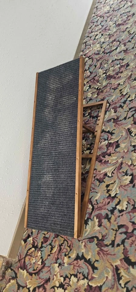 Adjustable Wood Carpet Pet Ramp Dog Cat - photo 2