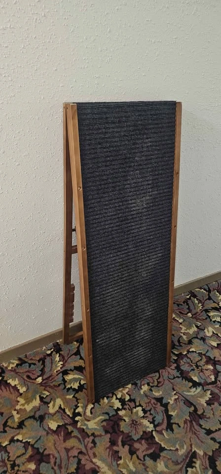Adjustable Wood Carpet Pet Ramp Dog Cat - photo 3