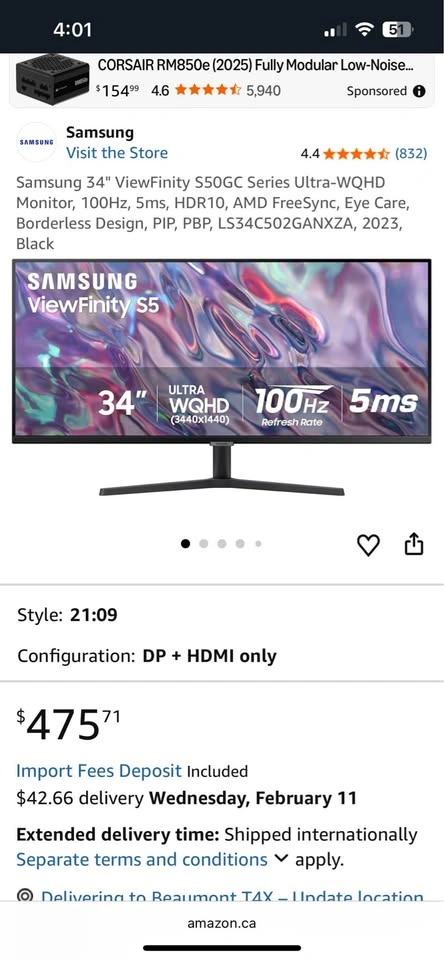 Samsung ViewFinity S5 34" Monitor - photo 3