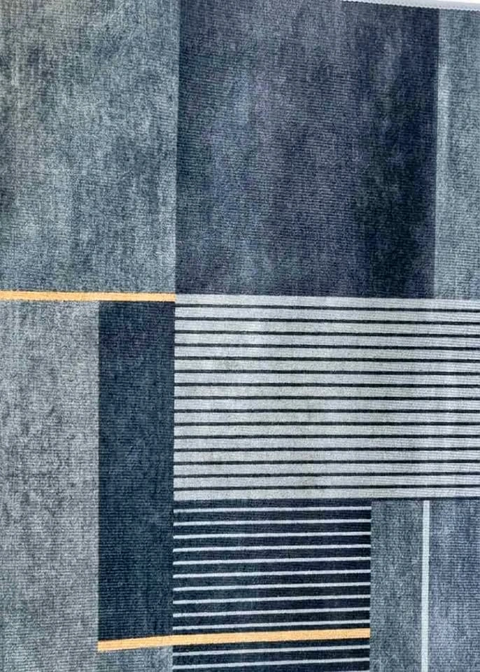 Modern REVERSIBLE Rug Set - 4 Pieces (Machine Washable)