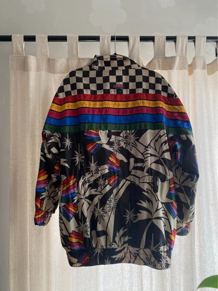 Farm Rio Rainbow Checkered Tropical Jacket - photo 2