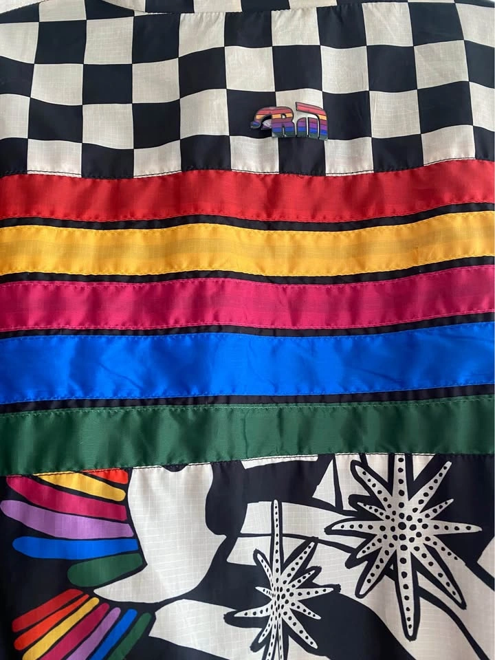 Farm Rio Rainbow Checkered Tropical Jacket - photo 4