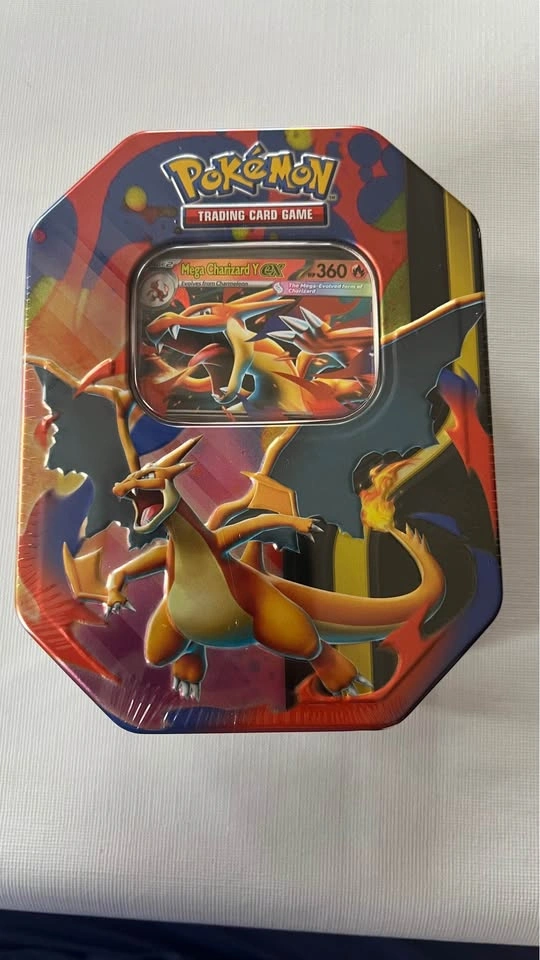 Pokemon TCG Mega Charizard Y ex Tin Sealed - photo 2