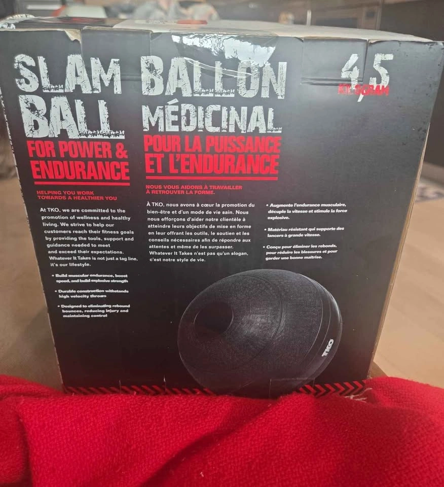 TKO Slam Ball 4.5 KG / 10 lb ultimate workout tool!! - photo 3