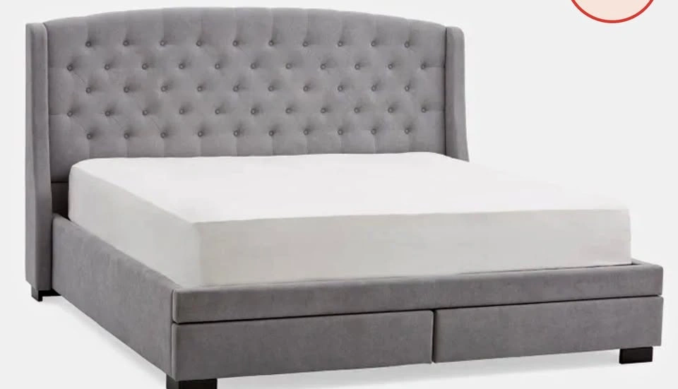 Structube Ravel King Size Bed with Storage