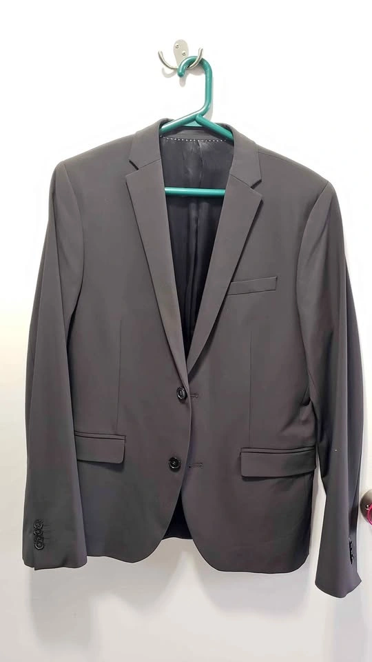 H&M Dark Gray Matte Blazer 36R (Used)