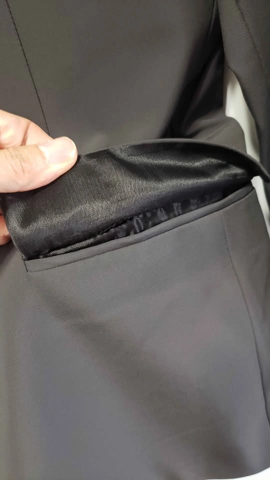H&M Dark Gray Matte Blazer 36R (Used) - photo 3
