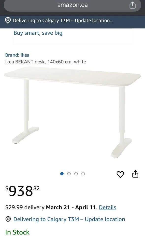 Ikea Bekant Sit/Stand Desk - photo 3