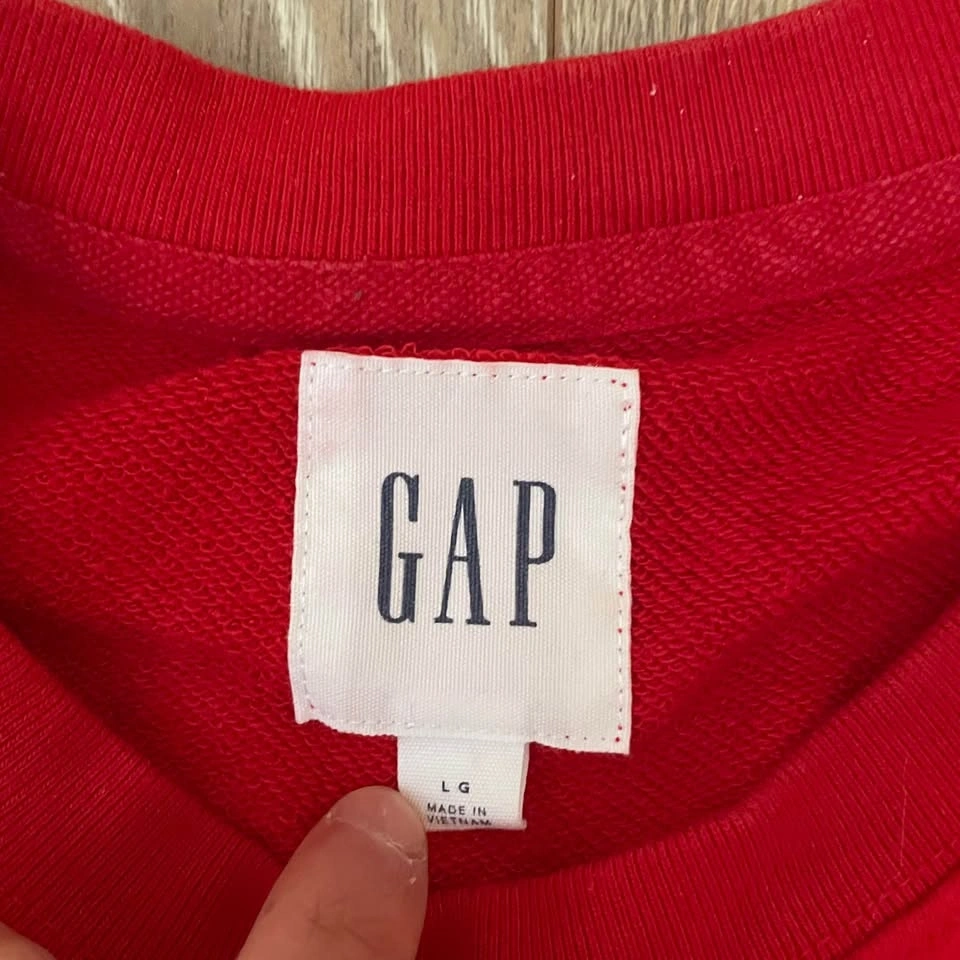 Gap Gradient Logo Crewneck Red Size Large - photo 4