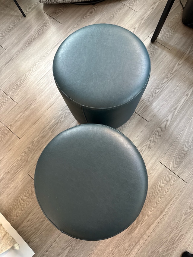 Trica Marshmallow Ottomans - Set of 2 | Green 🌱 - photo 2