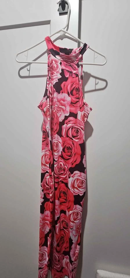 Floral print bodycon dress