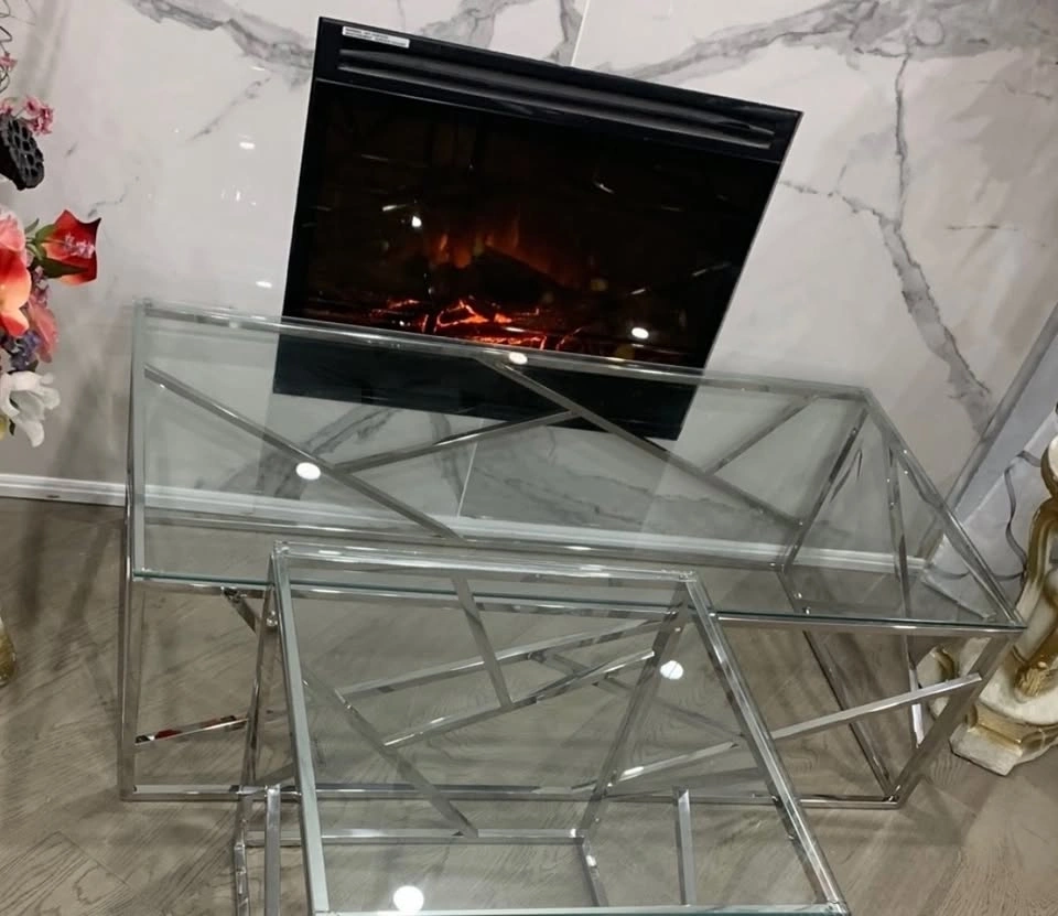 New Coffee / Console Table – Stainless Steel & Tempered Glass - photo 2