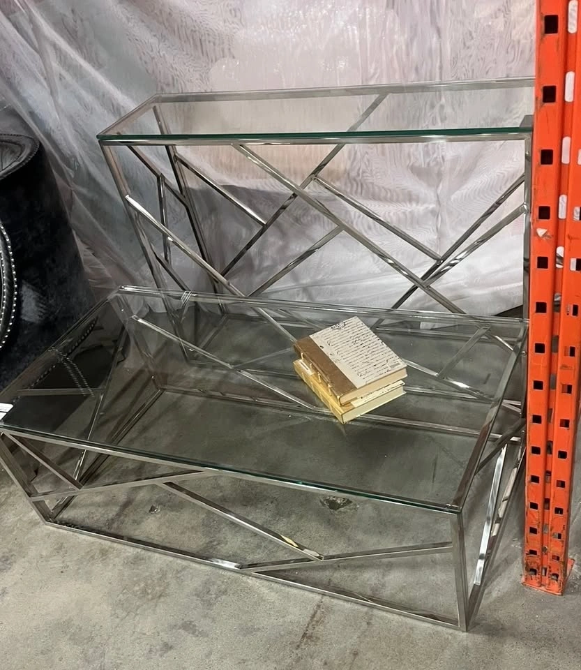 New Coffee / Console Table – Stainless Steel & Tempered Glass - photo 3