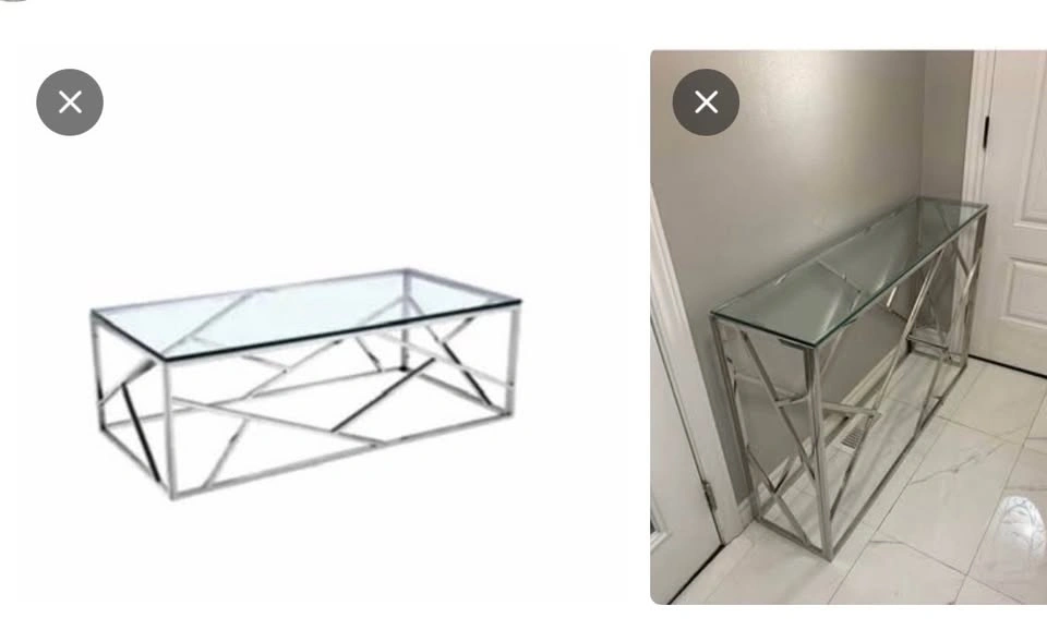 New Coffee / Console Table – Stainless Steel & Tempered Glass - photo 5