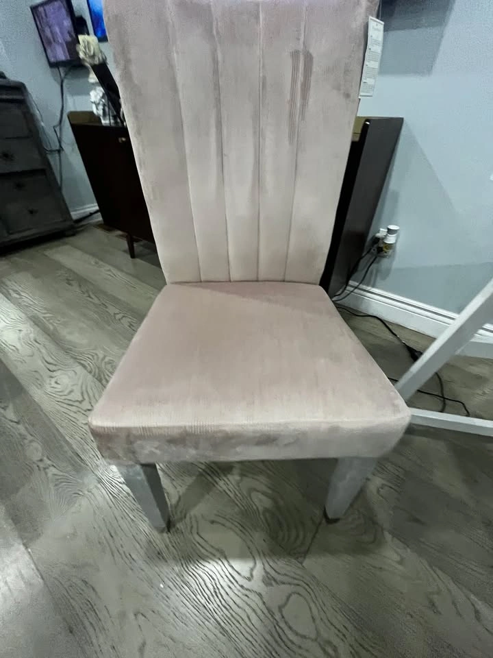 Pink Velvet Dining Chair - photo 3