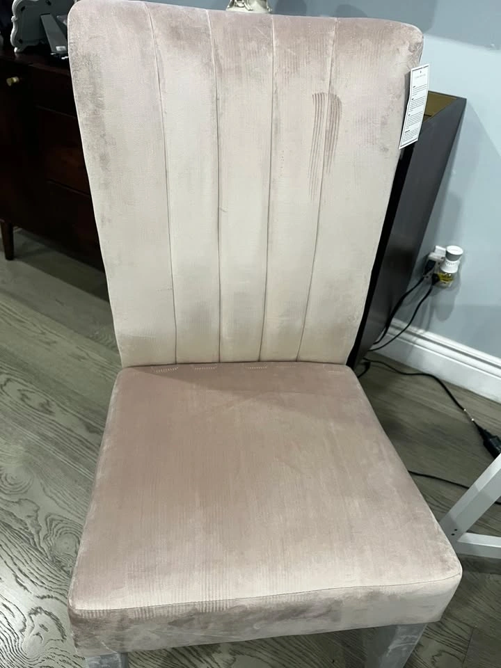 Pink Velvet Dining Chair - photo 4