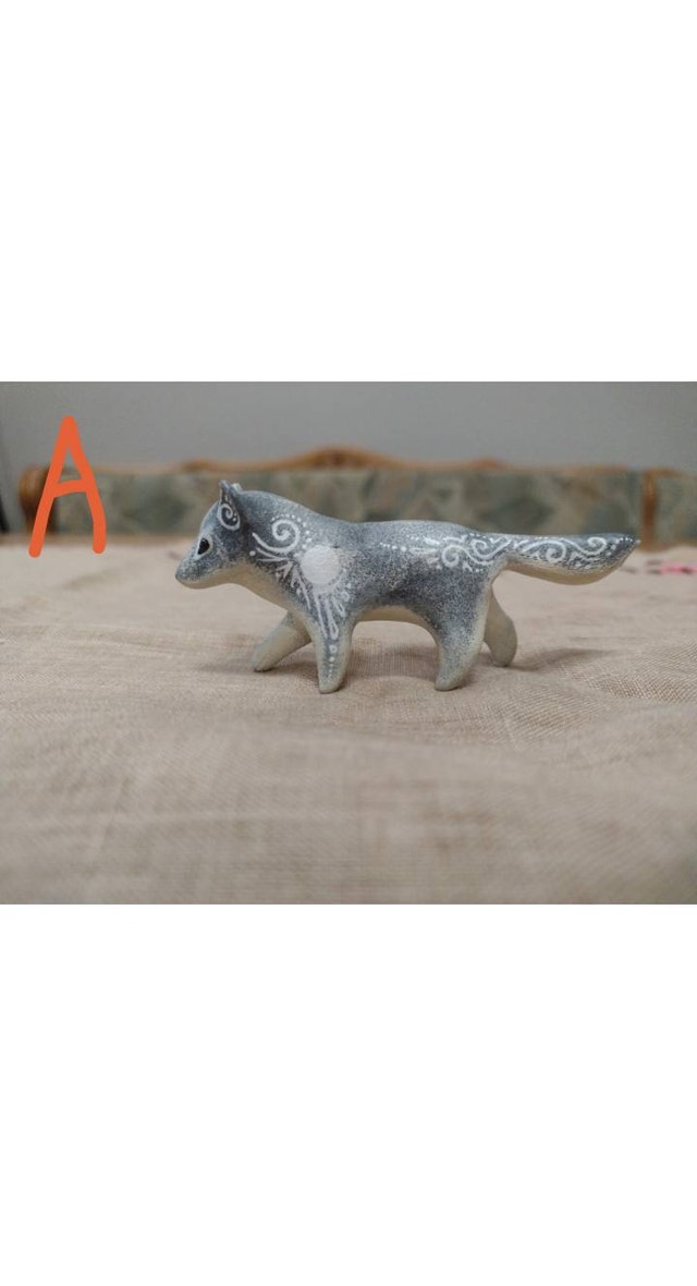 Wolf Figurines - Handcrafted One-of-a-Kind