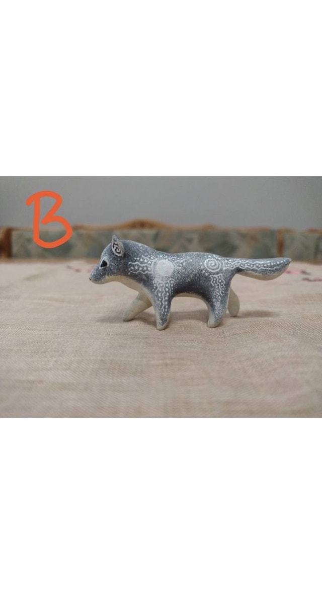 Wolf Figurines - Handcrafted One-of-a-Kind - photo 5