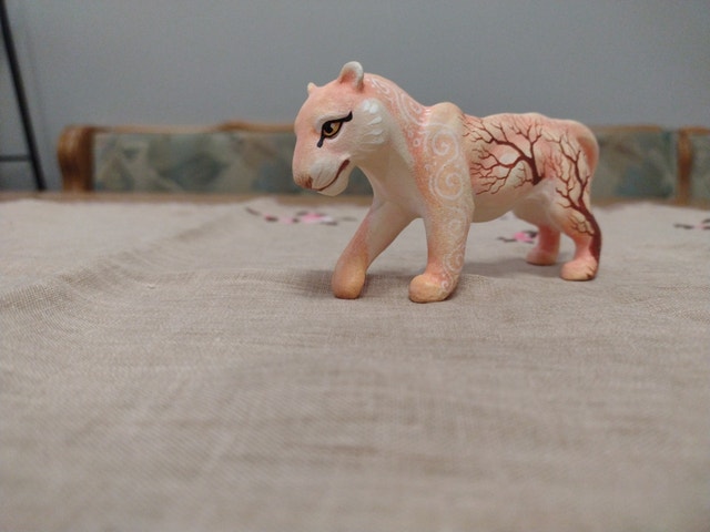 Lioness figurine - handcrafted one-of-a-kind