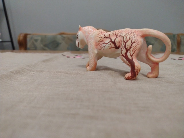 Lioness figurine - handcrafted one-of-a-kind - photo 3