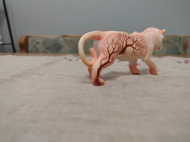 Lioness figurine - handcrafted one-of-a-kind - photo 4