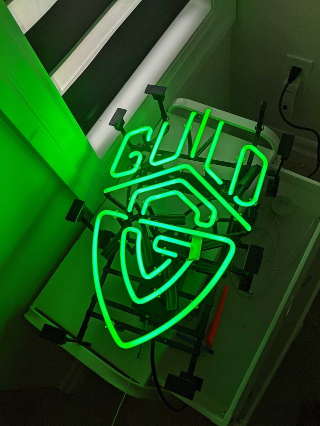 Neon Guitar Sign - photo 2