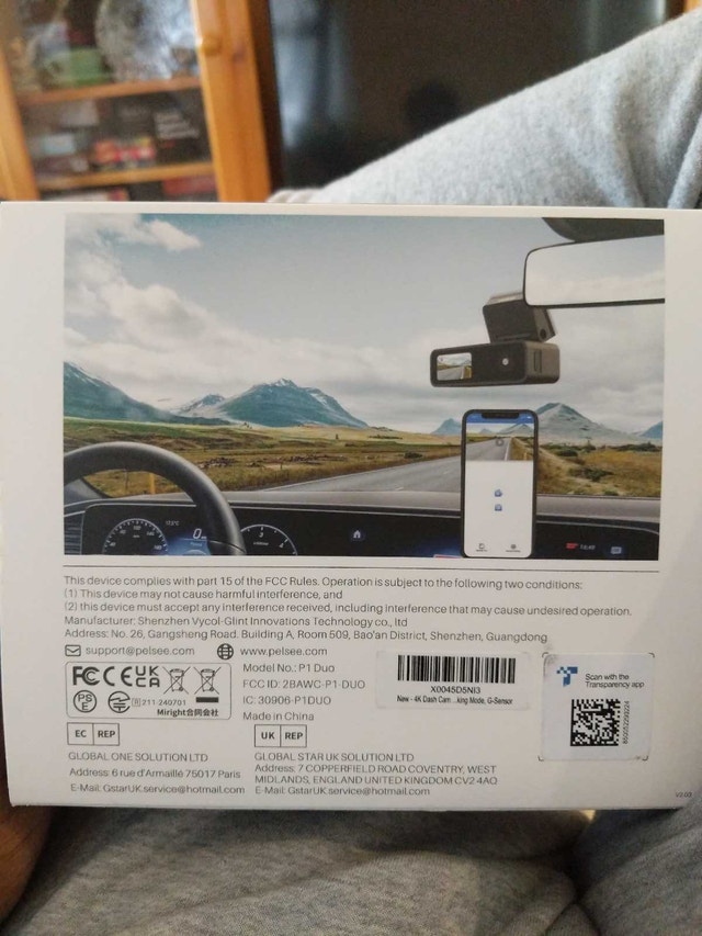 Pelsee P1 Duo Smart WiFi Dash Camera - photo 2