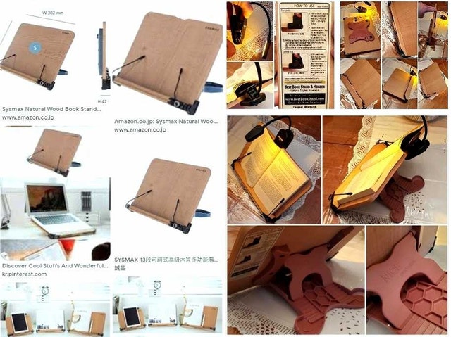 ✴️ NicePro Wooden Book/Tablet/Computer Stand+Rechargable Light - photo 3