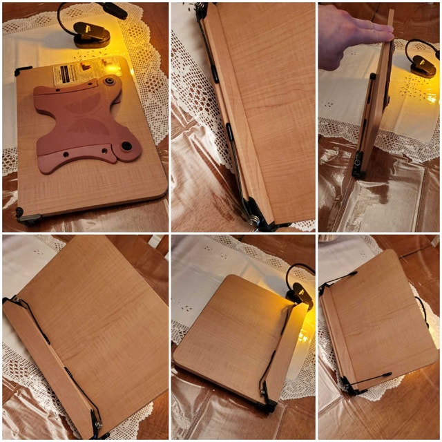 ✴️ NicePro Wooden Book/Tablet/Computer Stand+Rechargable Light - photo 4