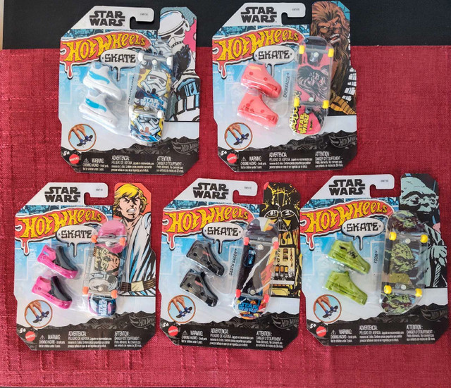 Hot Wheels Star Wars Skate Mattel Complete set of 5